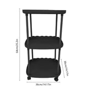 Lignoak Mini Table Easy Small Apartment Bedside Table Small Table Black