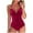 Wine womens swimsuits, variant on pimelu Bathing Suit Womens Swimsuits One Piece Swimsuit for Women Juniors Swimsuits Summer Beach Party Slim Ruched Strap Bathing Suit Ladies Deep V Neck Solid Swimwear