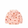 thumbnail image 2 of Hicidod Infant Jackets Cute Bear Ears Hooded Long Sleeve Down Coat Lightweight Floral Printed Thicken Winter Warm Jacket, 2 of 6