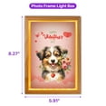 thumbnail image 5 of Happy Valentine's Day Miniature American Shepherd holding flowers Acrylic Plaque with Wood Photo Frame Box MAS Dog Lover Gifts Light Box - 03005, 5 of 5