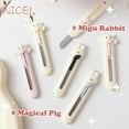 thumbnail image 3 of Mini Portable Utility Knife Kawaii Cartoon Animal Rabbit Cat Piggy Box Cutter for Student Cute Scrapbook Stationery Paper Cutter, 3 of 4