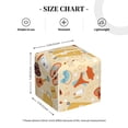 thumbnail image 3 of Uemuo Summer Travel Tissue Box Cover Holder, Square with Bottom Belt - PVC Leather Decorative Organizer for Tabletop, Bathroom, Car, Office, 3 of 8