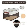 thumbnail image 4 of Contenedores de almacenamiento de tela DECOMOMO para estantes, ropa de cama, armario, organización, 4 of 9