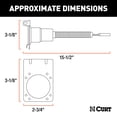 thumbnail image 2 of Electrical Adapter with Bracket (4-Way Flat Vehicle to 7-Way RV Blade Trailer), 2 of 5