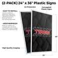 thumbnail image 2 of Tire Sale (2-Pack) 24 Inch x 36 Inch Plastic Signs | Sign Insert 4mm Corrugated Plastic Signs Storefront Window Poster | Auto Promotions, Affordable Pricing, Reliable Service | Made in, 2 of 3