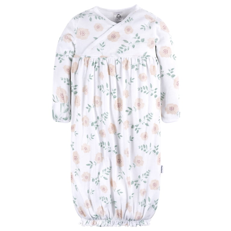 Gerber Baby Neutral Lap Shoulder Gowns, 4-Pack photo 7