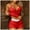 Red, variant on Pajamas Set Womens Lace Sleepwear Cami Shorts Set 2 Piece Loungewear Camisole Top and Shorts
