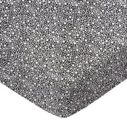 SheetWorld Fitted 100% Cotton Percale Play Yard Sheet Fits BabyBjorn Travel Crib Light 24 x 42, Confetti Dots Black