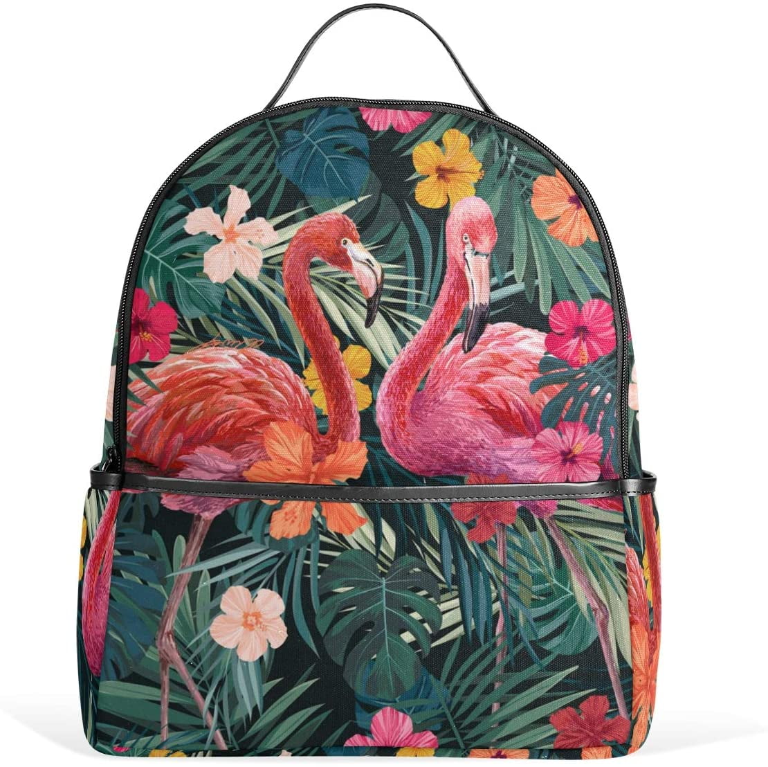 Flamingos Printed Casual Laptop Backpack College School Bag Travel Daypack Flamingos Printed Casual Laptop Backpack College School Bag Travel Daypack