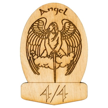 6 Angel Game Tokens 2"x3"