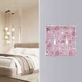 thumbnail image 4 of Yayeee Toggle Light Switch Wall Plate 2-Gang 4.56"x4.48" Decorative Outlet Cover, Pink Halloween, 4 of 7