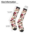 thumbnail image 2 of KLL Guitar Skull rock Print Cool Socks Men's Women's Crew Socks Funny Crazy Novelty Stockings, 2 of 6