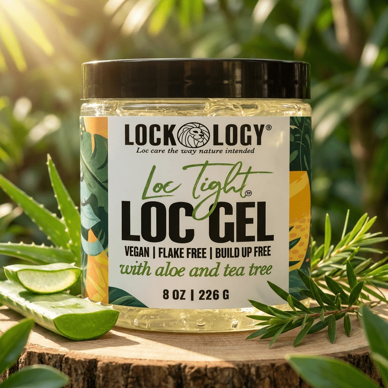 Loc Twist Gel for Dreads; Locking Gel & Loc and Twist Gel For Retwists with  Organic Aloe and Tea Tree by Lockology