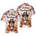 thumbnail image 3 of Happy Thanksgiving Chihuahua Welcome Thankful Fall Autumn Pumpkin Hawaiian Shirt Breathable Summer Unisex Merch Dog Lover Gifts Idea - 02021, 3 of 6