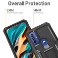 thumbnail image 3 of FITO For Moto G Play 2023 Case, Phone Case with Screen Protector and Kickstand (Black), 3 of 7