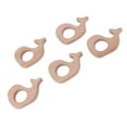 thumbnail image 2 of 5 mordedores de madera para bebé, de haya, seguros, no tóxicos, resistentes, con forma de caracol, accesorios de joyería DIY., 2 of 14