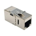 thumbnail image 1 of Eaton Tripp Lite Series Cat6 Straight Through Modular Shielded In Line Coupler RJ45 F/F RJ-45 CAT 6 - insert Modulaire - - - Argent - Conforme TAA, 1 of 4