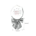 thumbnail image 2 of INSPIRE CHIC Women's Solid Color Bowknot Pre-tied Adjustable Bow Ties for Uniform Light Gray, 2 of 3
