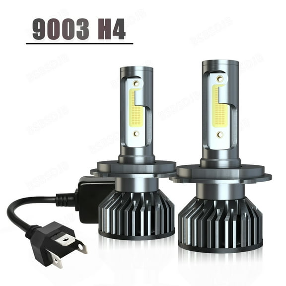 H4/9003 LED Headlight Bulbs Conversion Kit 6000K Cool White For Mitsubishi Fuso Truck 2005-2017