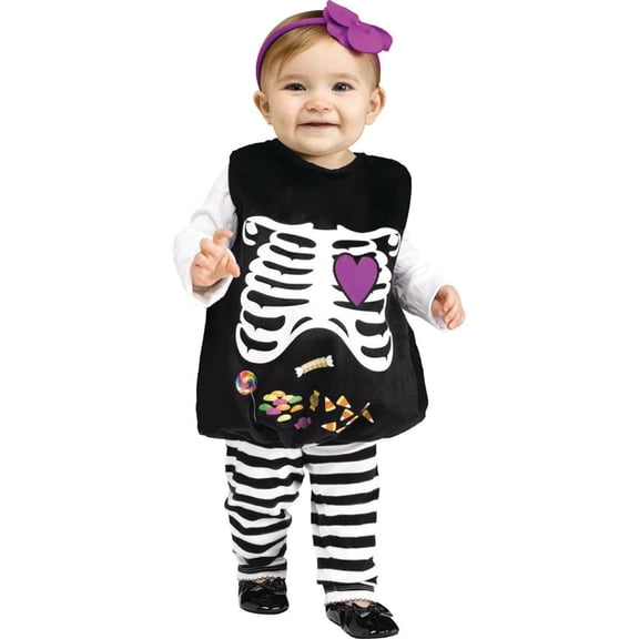 Skelly Belly Up to 24M Baby Halloween Costume