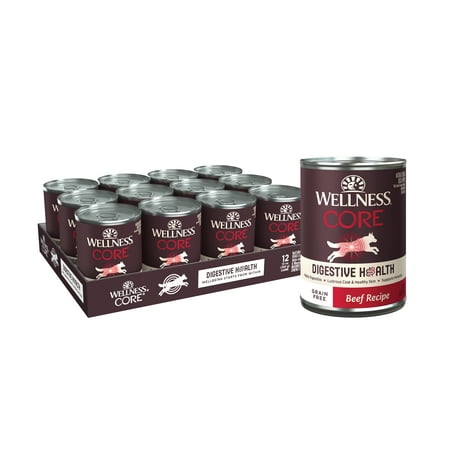 UPC: 0076344087021 | Wellness CORE Digestive Health Beef Grain Free Wet Dog Food  13 Ounce Can (Pack of 12)