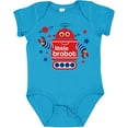 thumbnail image 3 of Inktastic Robot Little Brother Boys Baby Bodysuit, 3 of 5