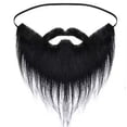thumbnail image 4 of Barba de Halloween, barba de Papá Noel, pelo largo blanco, barba grande negra, barba de fiesta, disfrazarse, 4 of 5