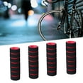thumbnail image 2 of Pungan Non- Foam Bike Handlebar Grips for , Red, Comfortable 4.33" x 1.18" x 1.18" Grip Covers, 2 of 10