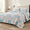 Pink&blue-Queen(90"x96"), variant on Ton Reversible Patchwork Quilt King Size Brown&navy