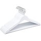 thumbnail image 1 of Juego de 10 varillas de madera para ropa y trajes, color blanco., 1 of 4