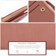 thumbnail image 4 of Cartera pequeña para mujer, billetera delgada de cuero plegable con bolsillo frontal para mujer y monedero con cremallera, 4 of 6