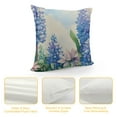 thumbnail image 4 of Fenyluxe Blue Hydrangea Wildflower Spring Throw Pillow Covers Outdoor Spring Summer Floral Decor Farmhouse Lumbar Decorative Throw Pillows Cases Decorations for Couch Sofa Porch 20x20in, 4 of 5