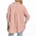 thumbnail image 6 of pstuiky Womens Tops Trendy Fashion Short Sleeve Solid Color Women'S Clothing Formal Loose Fit V-Neck Clothes Outfits Women'S Workout Tops, 6 of 9