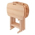 thumbnail image 3 of Winsome Lucca 5-Pc Snack Table Set, Natural Finish, 3 of 13