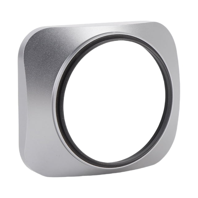 Camera Lens Hood Aluminium Alloy Accurate CNC Fine Processing Lens Hood Shade Protector with Cap