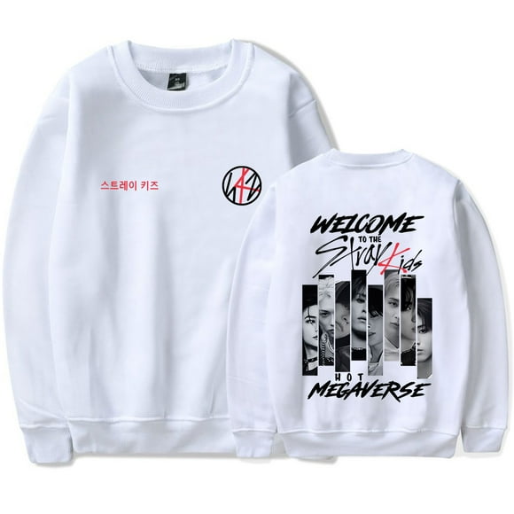 Stray Kids Merch Fashionable casual round neck unisex long sleeved pullover