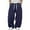 A-Blue1307, variant on XIAONU Men's Baggy Sweatpants Contrast Waistband High Waist Full Length Pants Soft Loose Streetwear Casual Pants