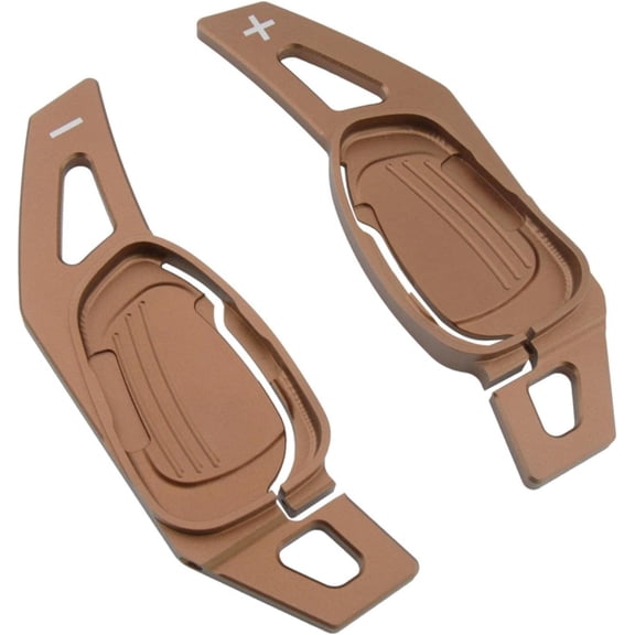 Aluminum Steering Wheel Shift Paddles Universal Fit Car Gear Extenders with Adhesive Screws Anodized Silver