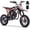 Orange, variant on QEASET Gas Mini Dirt Bike, 39.4 CC 4-Stroke Dirt Bike, Rear Shock Absorber, Metal Frame, Disc Brakes, Max Load 165Lbs, Up to 20Mph, No Oil Mix Require, Pink