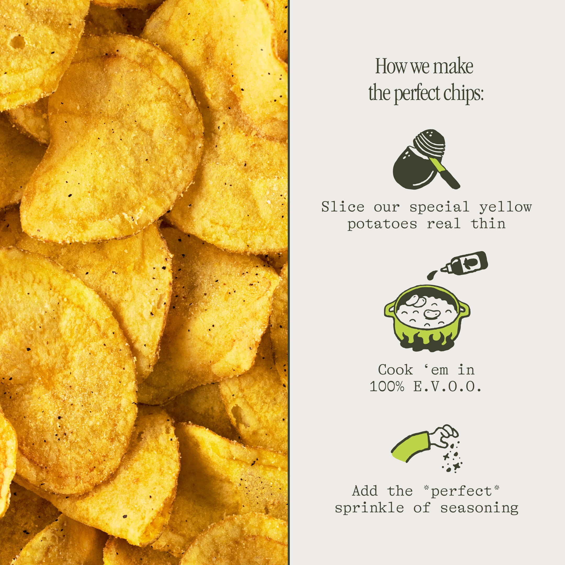 Graza Zesty Caesar Homestyle Potato Chips 5.5oz Bag