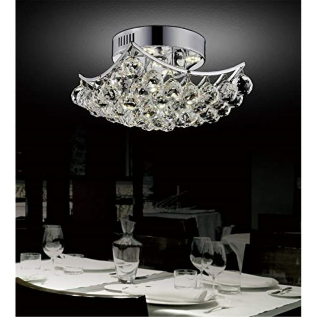 CWI Lighting Support Affleurant 4 Lumières avec Finition Chromée