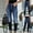Dark Blue, variant on Idoravan Women's Plus Size Pants Clearance Fashion Women Pockets Button High Waist Skinny Ripped Jeans Trousers Hole Denim Pants