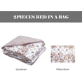 thumbnail image 4 of Shatex Bedding Comforter Sets –2 Pieces Luxury Printed Microfiber Bedding Sets–Bedroom Comforters with 1 Pillow Sham, Twin, Flower Patten, 4 of 4