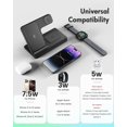 thumbnail image 2 of YIYUN 3-in-1 Wireless Charging Station for Apple Devices – Fast Charger Stand for iPhone 16/15/14/13/12/11 Series, Apple Watch Ultra/SE/10–2, and AirPods 4/3/2/Pro., 2 of 9