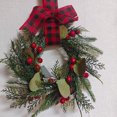 thumbnail image 3 of Dalrosia 2PCS Small Christmas Wreath - Mini Wreaths with Red Berry Pine Eucalyptus Christmas Wreaths for Door Kitchen Cabinets Window Fireplaces Decor, 3 of 6