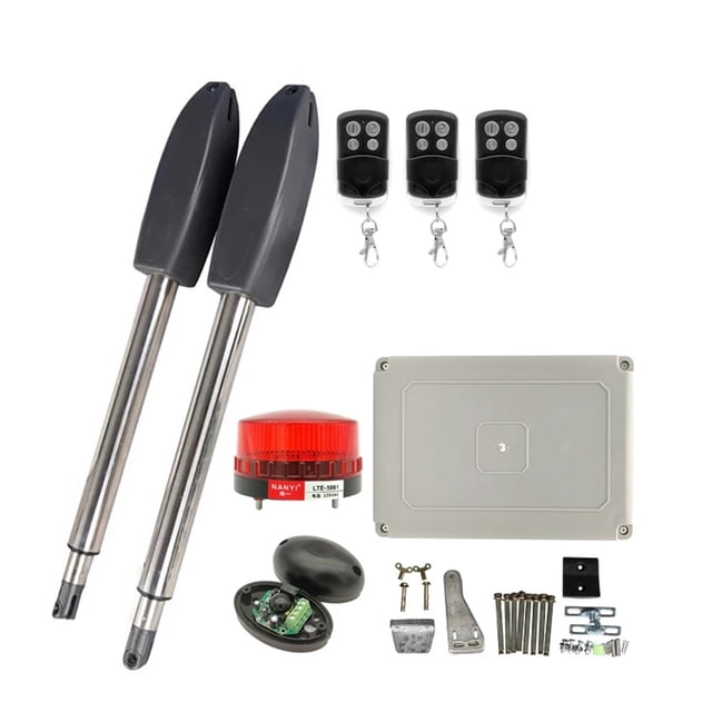 400KG Automatic Electric Swing Gate Opener Kit Pull Arm Drive Swing Door Operator Motor Actuator Multi Remote Control Optional ,Easy to Install