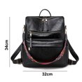 thumbnail image 2 of Women's Fashion Backpack Purses Multipurpose Design Handbags and Shoulder Bag Travel bag, with Colorful Strap-black, 2 of 5