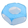 thumbnail image 2 of Valla plegable para hámsteres pequeños, con apertura automática, para exteriores e interiores, para hacer ejercicio y gatear (azul cielo), 2 of 14