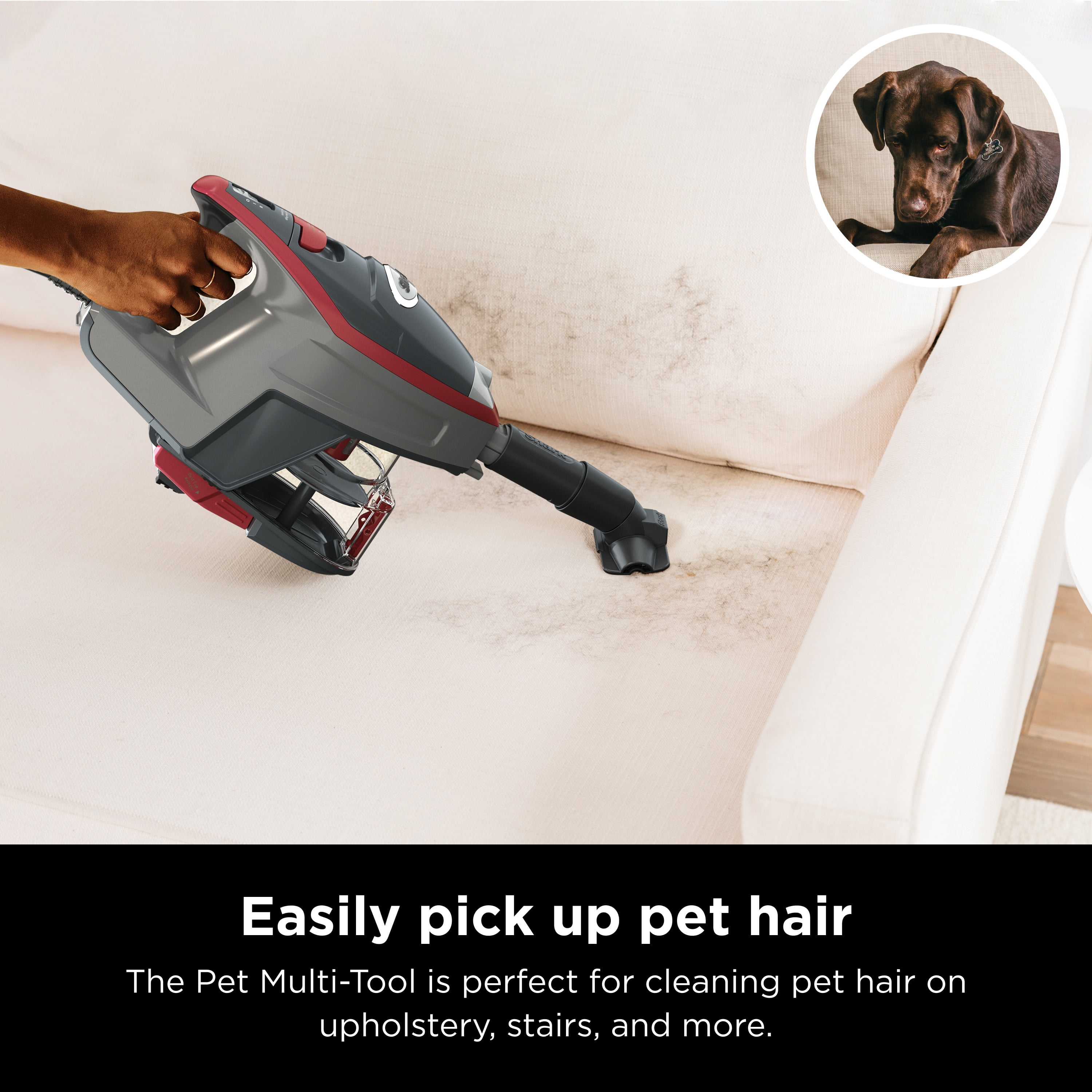Shark Rocket Pro Corded Stick Vacuum, Red, HV370