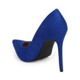 thumbnail image 3 of Wild Rose DG12 Women Suede Pointy Toe Single Sole Classic Stiletto Pump, 3 of 5